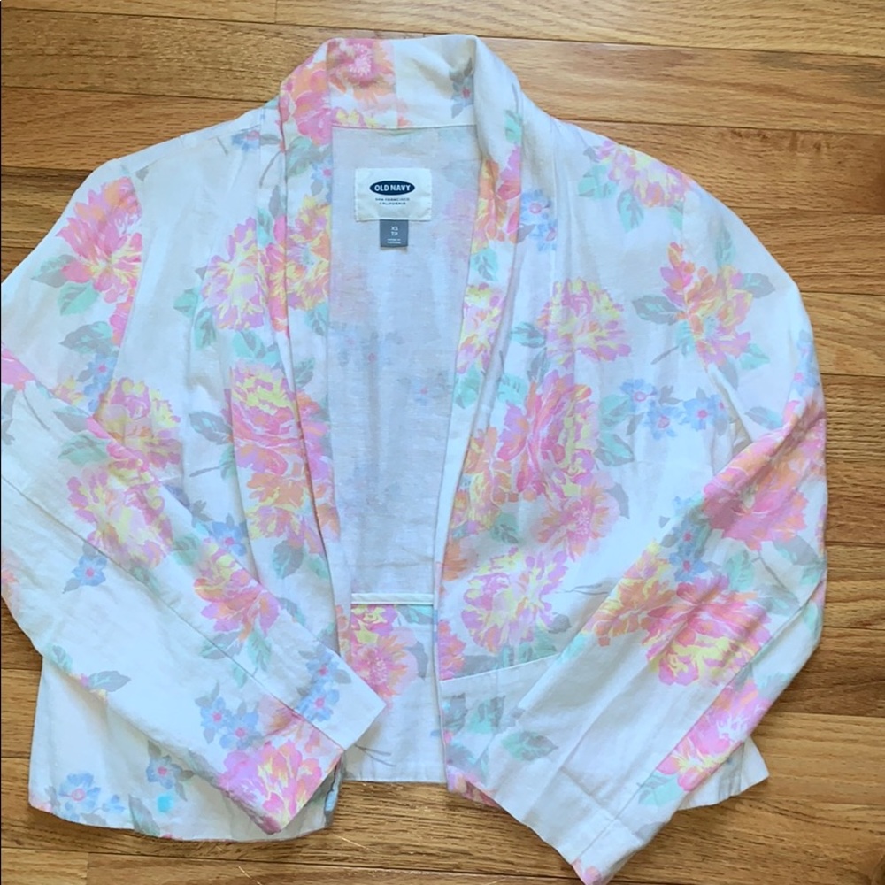 Old Navy floral blazer!